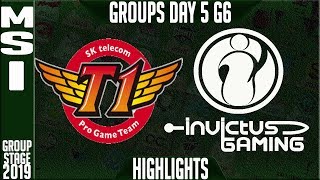 SKT vs IG Highlights | MSI 2019 Group Stage Day 5 | SK Telecom T1 vs Invictus Gaming