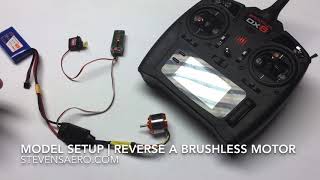 Model Setup | Reversing a Brushless Motor | No Programing Method