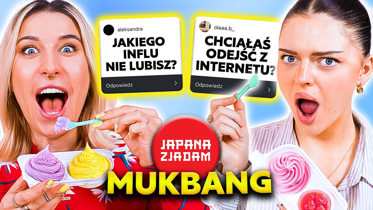 TRUDNE PYTANIA Z KLAUDIĄ SADOWNIK - MUKBANG JAPANA ZJADAM! | Agnieszka Grzelak Vlog