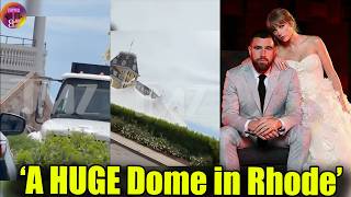 ANTI Drone - A HUGE Dome has been set at Taylor Swift's mansion in Rhode Island for the Wedding