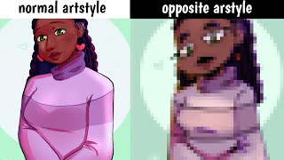 Opposite art style challenge