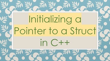 Initializing a Pointer to a Struct in C++