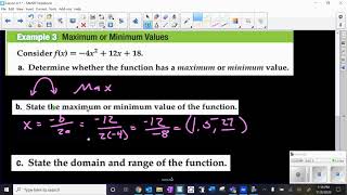 Alg 2 Chapter 4 Lesson 1 Example 3b