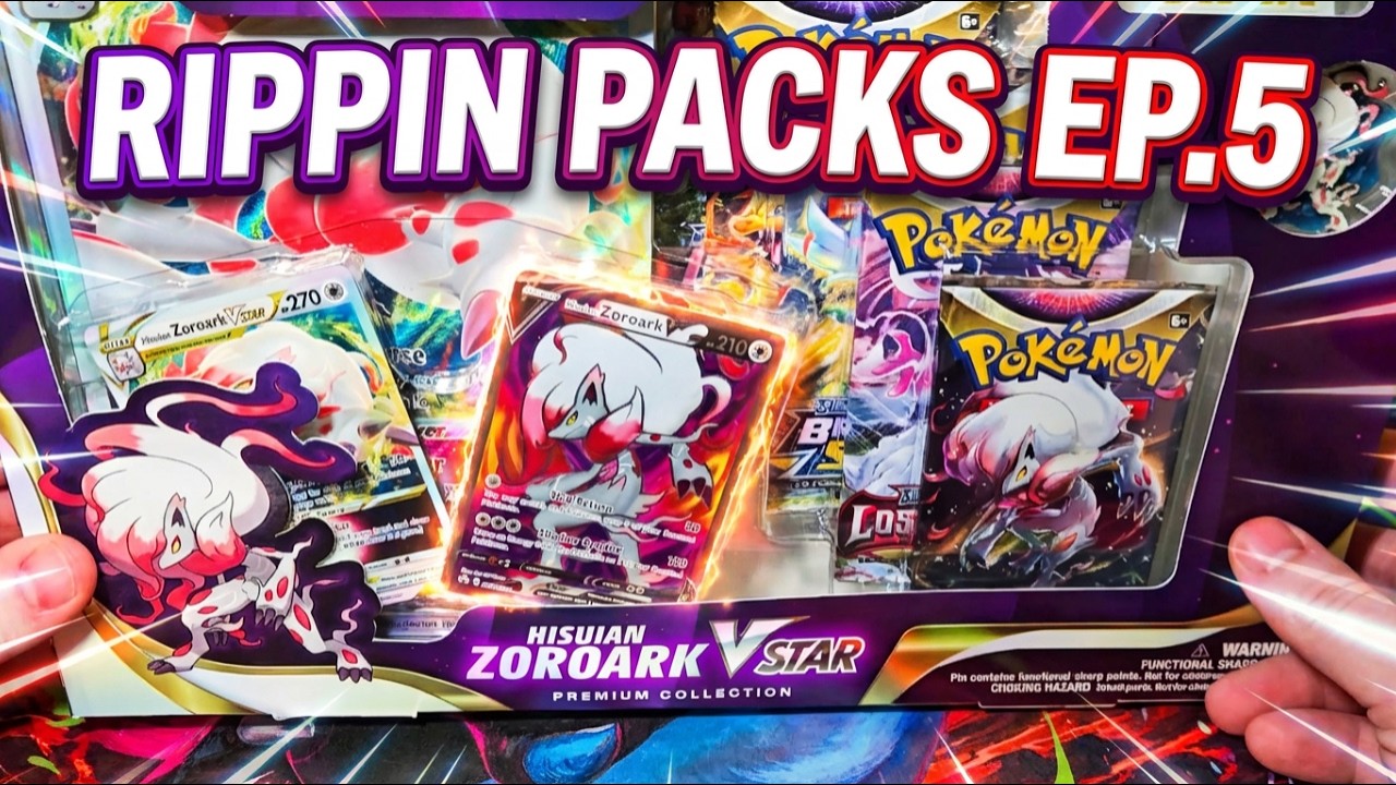 Rippin Packs Ep 51! Hisuian Zoroark VSTAR! #pokenet #pokemon #viral