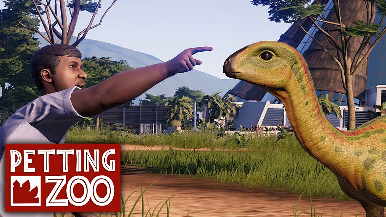 Jurassic World Evolution PETTING ZOO / Walkthrough dinosaur enclosure