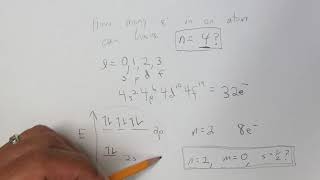 CHM 151 Quantum numbers and electron configurations