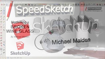 Modelling a Broken Wine Glass - SKETCHUP - SpeedSketch