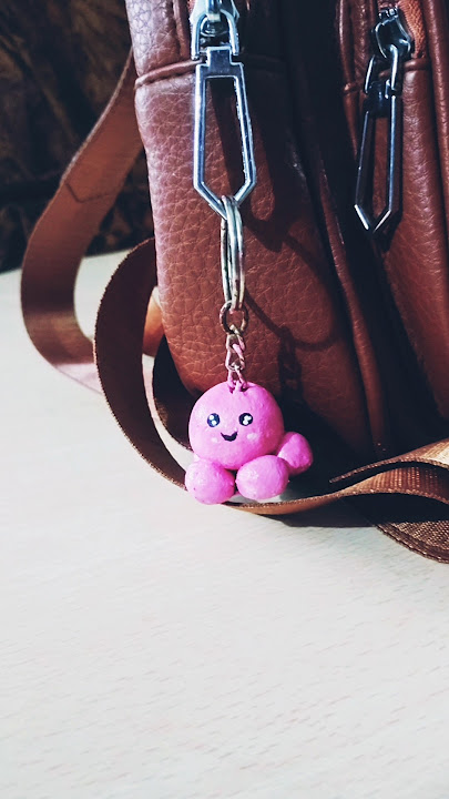 cute clay keychain #shorts #shortfeed #art #clay