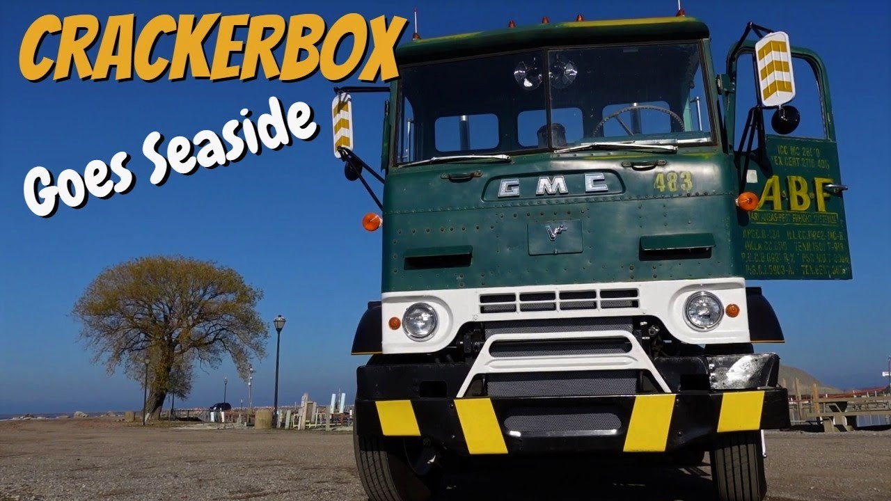 GMC Crackerbox 6V71 Detroit Diesel SEMI TRUCK rides seaside YouTube