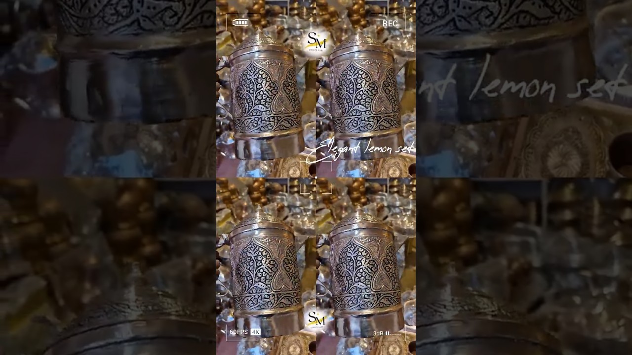 Copper That Tells a Story – Kashmiri Lemon Set 