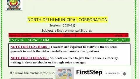 Class 4 | EVS | Basva’s Farm | Week 19 solution | FirstStep