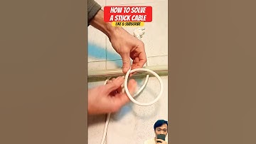 This Is Wild! Genius way to solve stuck cable #lifehacks #diy #genius #howto #tips #tricks #shorts
