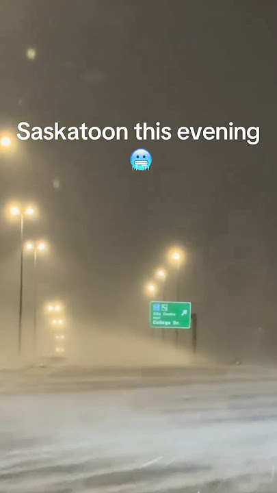 Snowstorm and blizzard #canada #snow #saskatoon #heavysnowfall #snowstorm #viral #winter