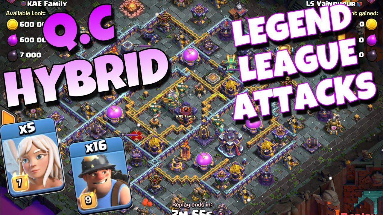 【th15】Qc Hybrid Legend League Attacks｜Clash of Clans