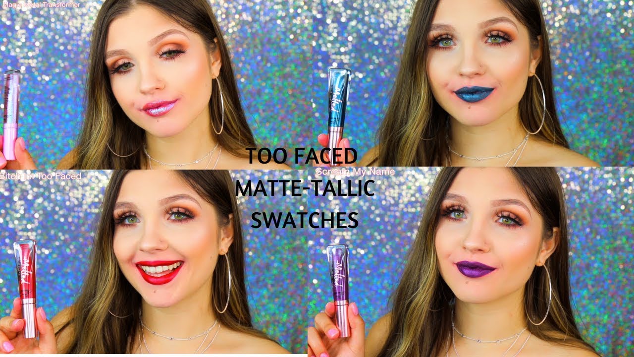 Too Faced NEW Melted Matte-tallic Lip Swatches!