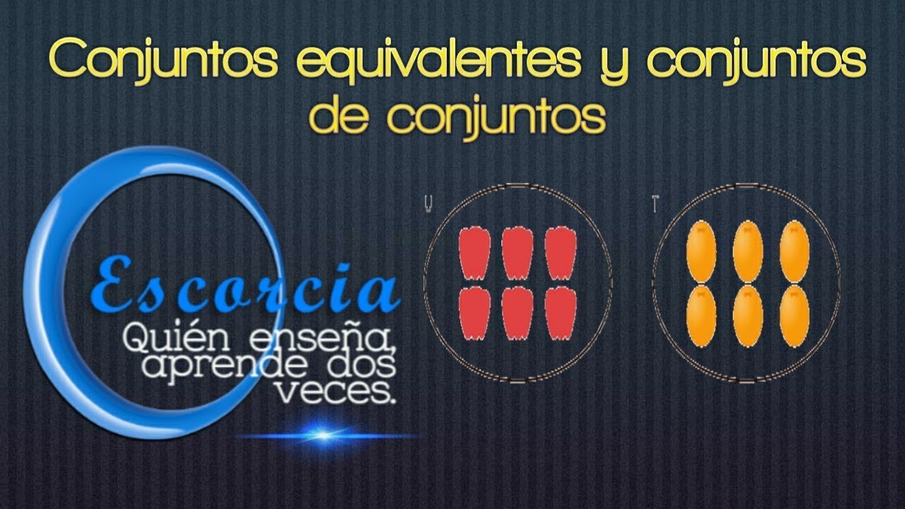 Conjuntos equivalentes, conjuntos de conjuntos y conjuntos potencia