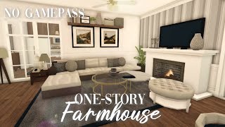 Roblox Bloxburg - No Gamepass One-Story Farmhouse - Minami Oroi