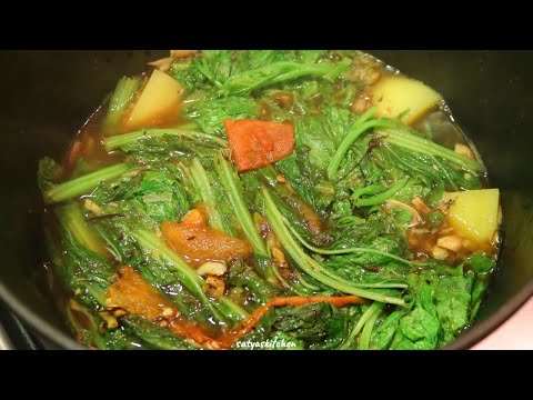 লাইশাক-বইল-শুকান-মাছৰ-লগত/lai-xaak-recipe