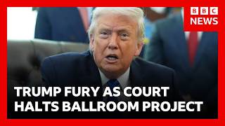 Trump Fury As Us Court Halts His 400M Dollar Ballroom Project Bbc News