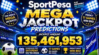 SportPesa Mega Jackpot Predictions (KSh 135,461,953) — 17 Games Analysis! | 03/10/08/2026 #jackpot screenshot 3