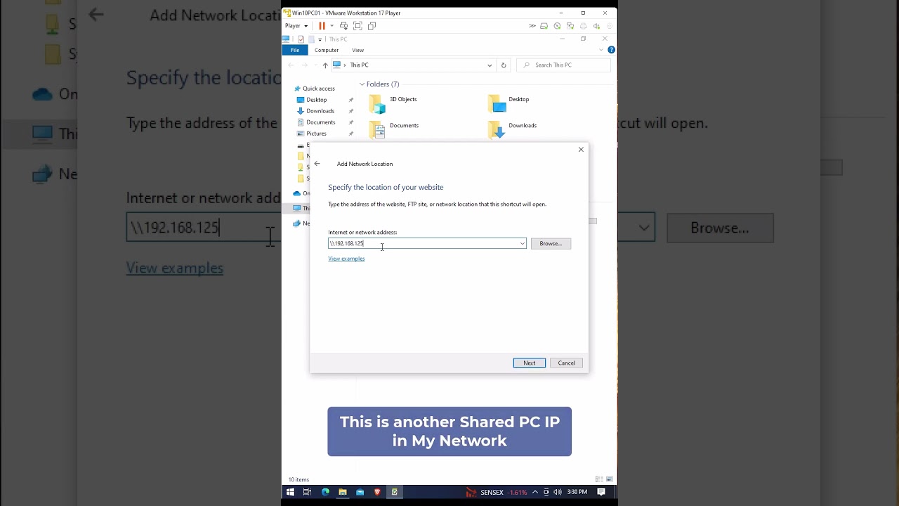 👌How to Access and Add Network Drive or Shared Folder in Your Windows PC | #shorts | Ethica
