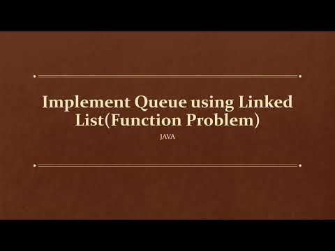 Implement Queue using Linked List | JAVA