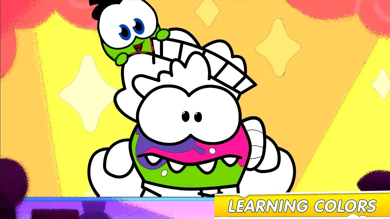 Colouring Book - Learning colours with Om Nom: Fashion Show