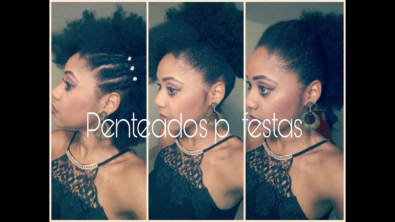 Penteados p festas de final de ano para cabelos crespos e cacheados