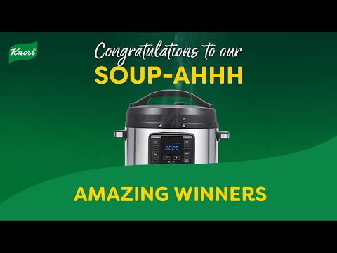 Knorr |  Knorr SOUP-AHHH amazing competition winners