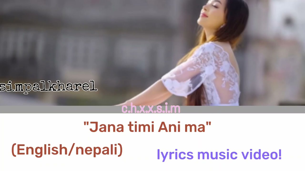 Jaha timi Ani ma by simpalkharel lyrics video SimpalKharel