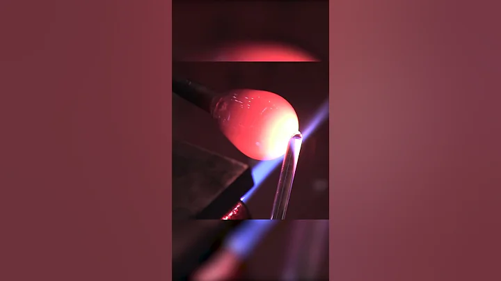 How to blow a glass bubble! How to use a glass blowing blowtube! #shorts #glassblowing #diy #420