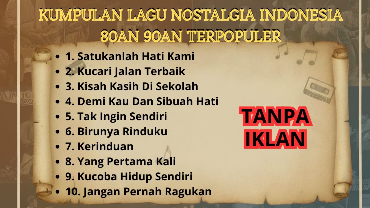 Kumpulan Lagu Nostalgia Indonesia 80an 90an Terpopuler | Tembang Kenangan Nostalgia