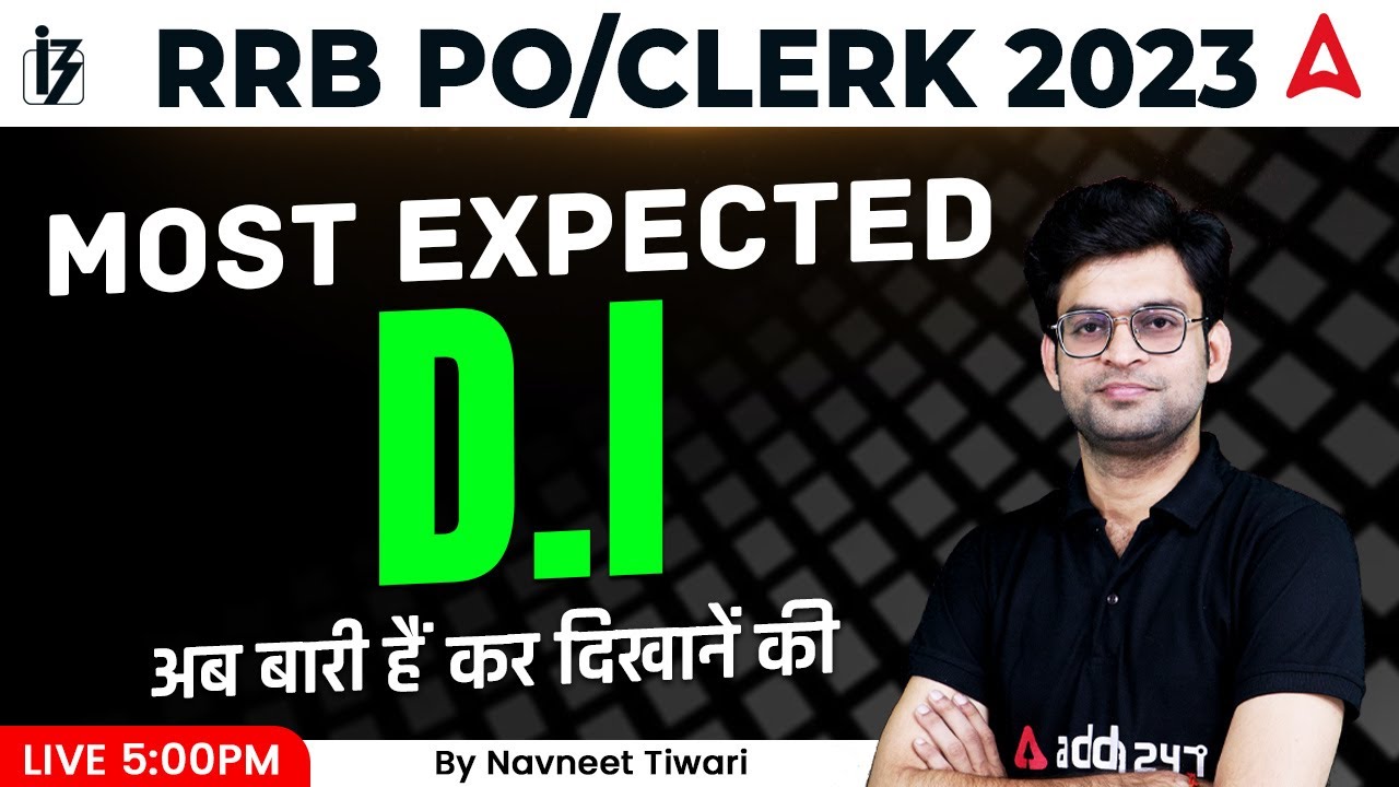 RRB PO/ Clerk 2023 | Most Expected DI (Data Interpretation) | Maths by ...
