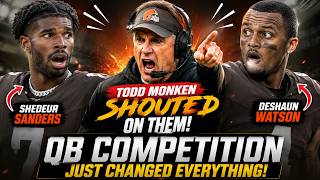 Todd Monken’s QB Competition Just CHANGED EVERYTHING! Shedeur Sanders vs. Deshaun Watson