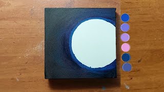 Easy Planet Earth with Acrylic/ Easy space painting for Beginners