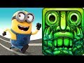 Despicable Me Minion Rush Mel Minion Vs Temple Run 2 Lost Jungle Fun Games 