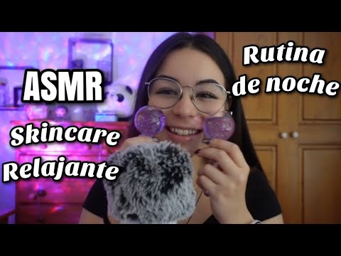 ASMR ROLEPLAY SKINCARE RUTINA DE NOCHE🧴😴| (Muy relajante) | ASMR en español para dormir | Pandasmr