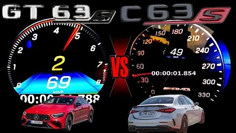 Mercedes-AMG GT 63 S E Performance (843 HP) vs AMG C63 S E Performance (680 HP) E-Commerce Drag Race