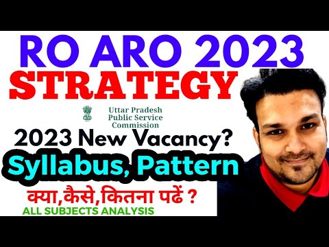 Ro Aro 2023 PREPARATION STRATEGY as per latest syllabus pattern ro/aro ...
