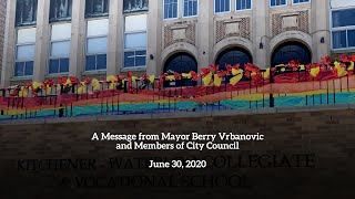 A message from the Mayor - June 30, 2020