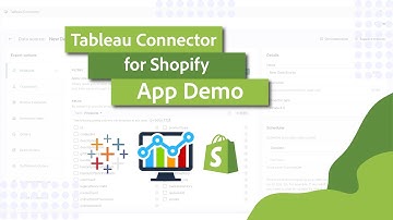 Tableau Connector for Shopify Demo: How to Export Shopify Data to Tableau