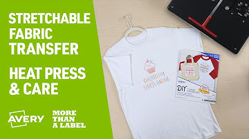 How to Apply Avery Stretchable Fabric Transfers with a Heat Press