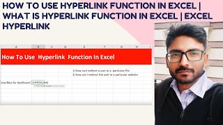How To Use  Hyperlink  Function In Excel | What is Hyperlink Function In Excel | Excel Hyperlink