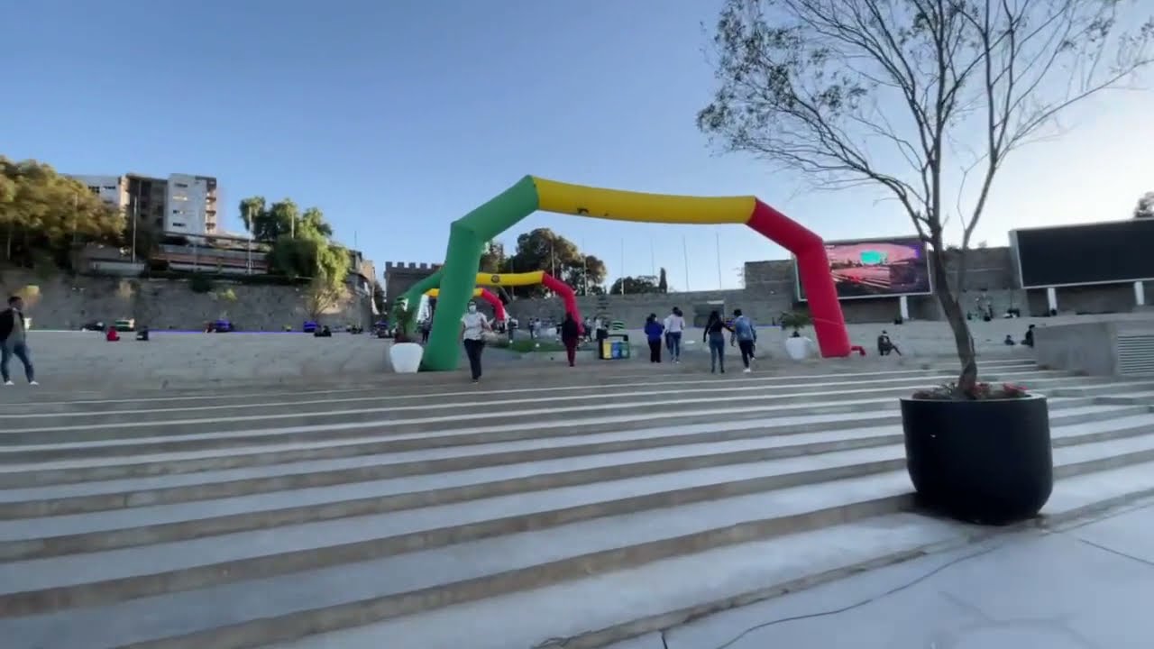 The New Meskel Square looks Beautiful @5 pm  Addis Ababa, 