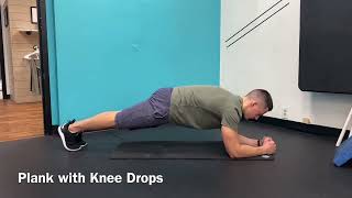 Plank with Knee Drops