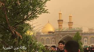 عاصفة ترابية تجتاح كربلاء