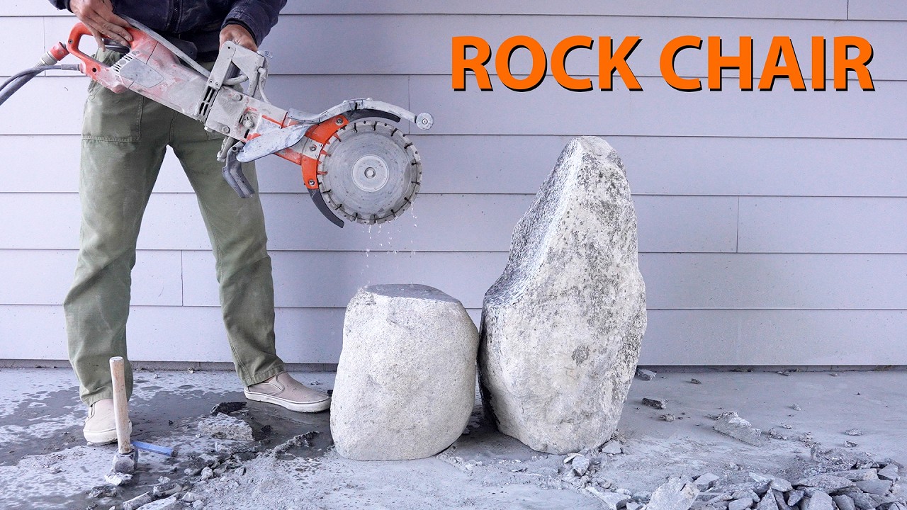 Carving a STONE CHAIR