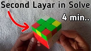 Second Layar in Solve || Rubiks Cube To Solve Triks // Only 4 Minutes ....