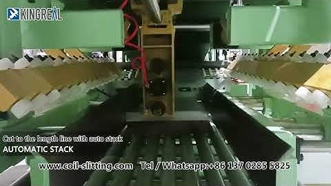 KINGREAL Cut to the length line with auto stack, CTL Production Line, Coil Slitting Line