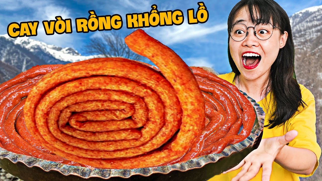 Hà Sam Làm Kẹo Cay Vòi Rồng Khổng Lồ Từ Cơm Nguội Ăn Siêu Ngon